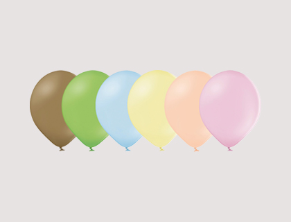 B040 PASTELNI DEKORACIJSKI BALONI - 12CM - 5