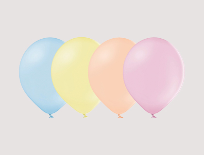 B105 PASTELNI DEKORACJSKI BALONI - 30CM - 12inch - 15l