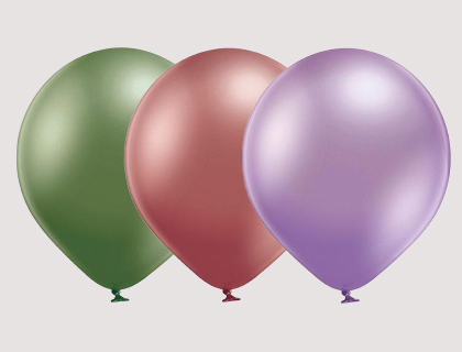 B150 GLOSSY - METAL - CRYSTAL DEKORACIJSKI BALONI - 43CM - 17inch - 36l