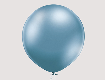 B350 GLOSSY - METAL - CRYSTAL DEKORACIJSKI BALONI 90CM - 36inch - 380l